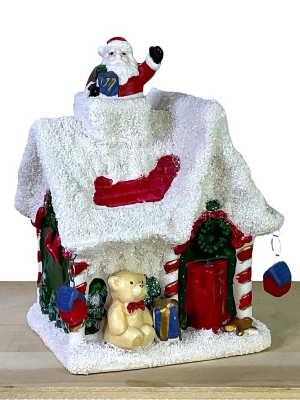 K’s Collection Christmas Village Santa Snow House Vintage Collectible 1990’s - Picture 2 of 16